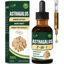 Astragalus Root Extract Picături de plante pentru suport sistem imunitar, Imunitate Sănătate și energie Boost Tincture Suplimente cu Rhodiola Rosea, Echinacea, Elderberry, Reishi, Ginseng. Huang Qi. 2 oz