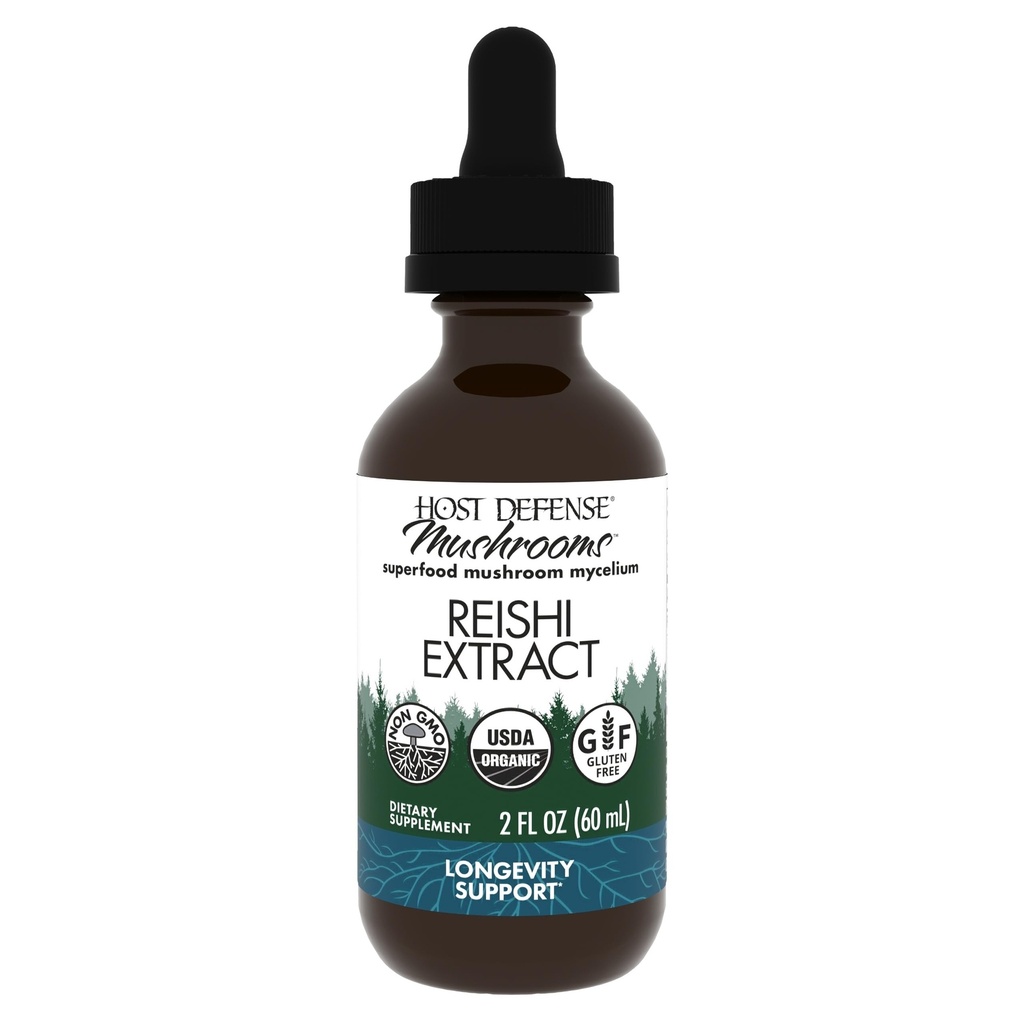 Hoste Defense Reishi Extract - Heart & Immune Health Supplement - Mushroom Supplement to Support Energy & Vitality - Reishi Supplement to Help Global Well-Being - 2 fl oz (60 Servings) *