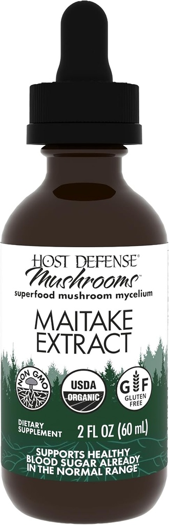 Hoste Defense Maitake Extract - Immune & Cellular Health Supplement - Herbal Supplement with Maitake Mushroom & Mushroom Mycelium - Liquid Supplement - 2 fl oz (60 Servings) *