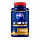 Vindecare amestec Neuro Plus Focus Booster - Advanced Brain Supplement Supplement with Vitamina B6, B12, Folate - Îmbunătățește memorie, concentrare, Claritate mentală și funcție cognitivă 120 Capsule