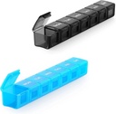 2 Pack Extra Large Pill Organizator, Sukuos Weekly Pilula Box, Pilula Caz, Medicina Organizator pentru Vitamine, Uleiuri de pește sau Suplimente