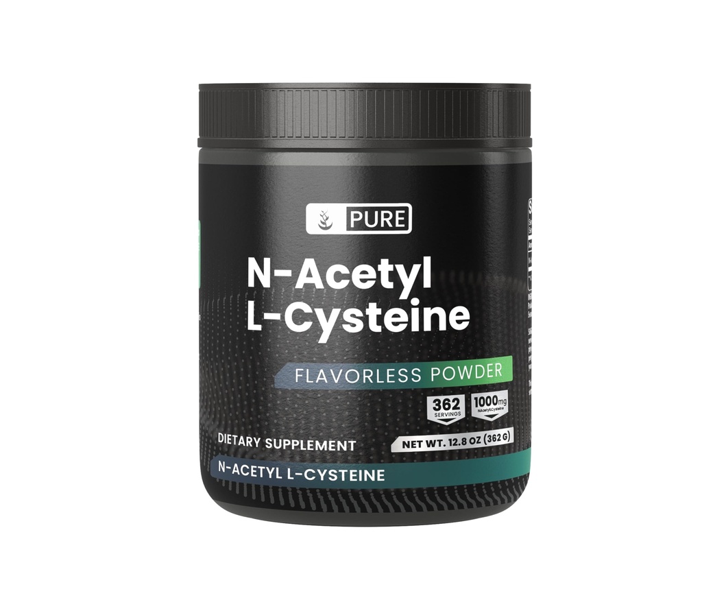 INGREDIENTE ORIGINALE NAC Pulbere, 12,8 oz, N-Acetil L-Cysteine, Aminoacid, întotdeauna pură