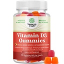 Naturas Craft Vitamina D3 Gume pentru wellness de zi cu zi - Gume delicioase vitamina D pentru adulți cu D3 2000UI per Servire musculare osoase și suport imunitar - non-GMO Gelatină și gluten gratuit (60 zile de aprovizionare)