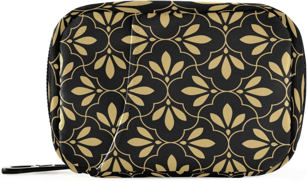 Flower Geographic Pill Box 7 zile Pill Case sac de călătorie Pilula Organizator sac cu Zipper Portabil Weekly Case Compact Dimensiune pentru Suplimentar
