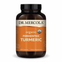 Dr. Mercola Organic Fermented Turmeric - 370 mg Turmeric fermentat - Curcuminoide de înaltă biodisponibilitatea - USDA Organic, Non-GMO, Gluten-Free & Soy-Free - 180 capsule (90 Servings)