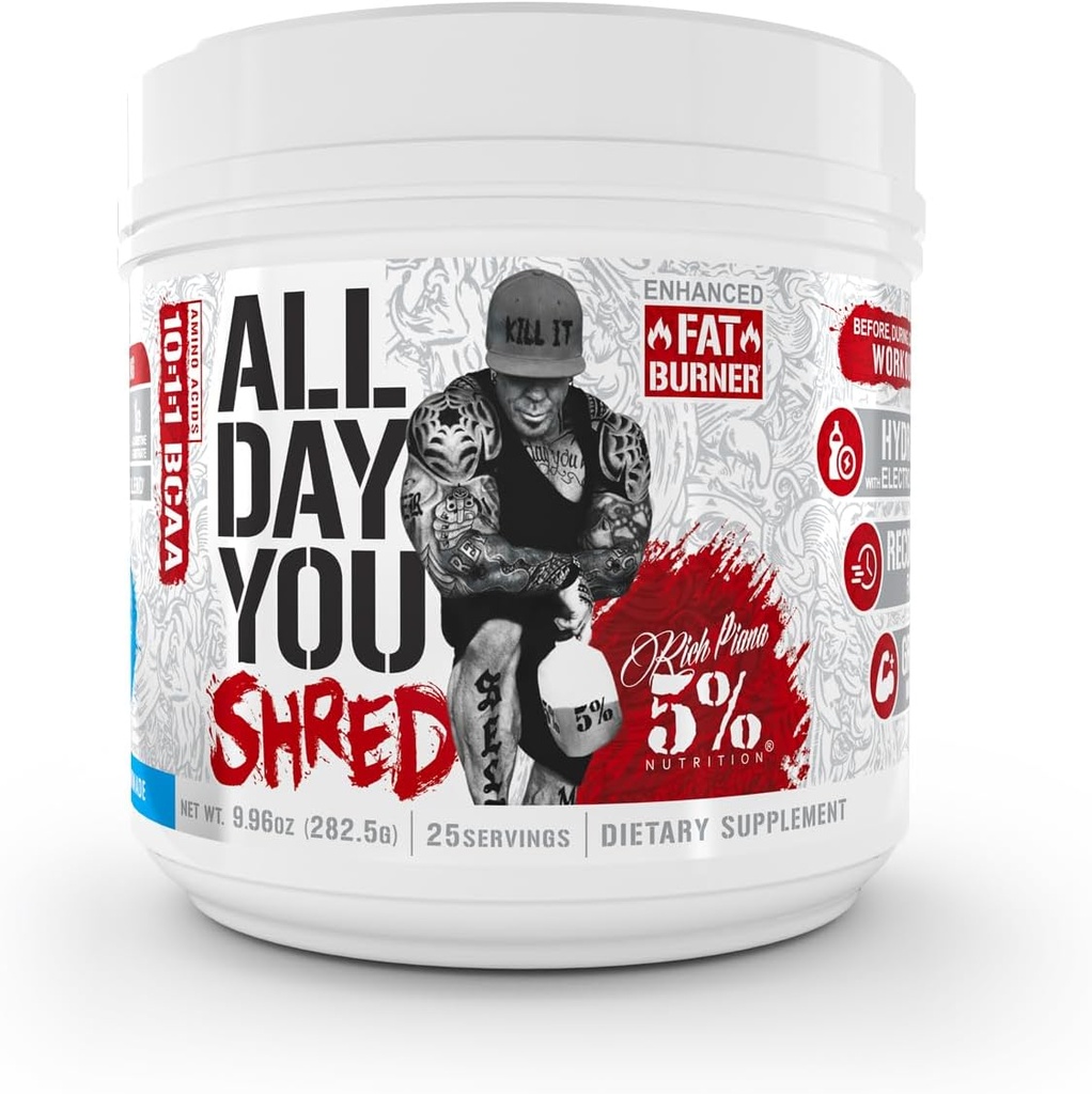 5% Nutriție Rich Piana AllDayYou Shred BCAA Powder 