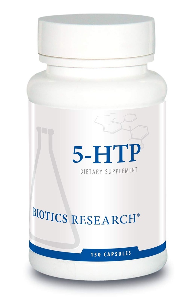 Biotics Research 5HTP 50mg 5HTP Brain Health Promovează Calm Relaxat Stare generală de spirit de bine, Serotonina Producţie, 150 Capsule