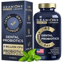 Probiotice dentare pentru dinți și gingii - respirație proaspătă Lactobacillus Salivarius Probiotic pentru femei și bărbați - Probiotice orale pentru gură Respirație Bad Probiotice dentare pentru sănătatea gurii - 45 comprimate de mentă