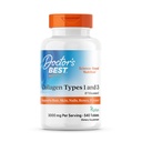 Cel mai bun tip de colagen al doctorului 1 & 3 cu Peptan, non-GMO, gluten gratuit, soia gratuit, susține păr, piele, unghii, tendoane & oase, 1000 Mg, 540 comprimate