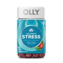 OLLY La revedere Stress Gummy, GABA, L-Theanine, Lemon Balm, Stresss Relief Supplement, Berry - 74 Count