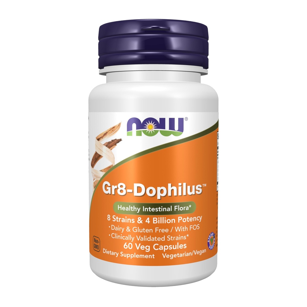 ACUM alimente Suplimente, Gr8-DophilusTM cu 8 benzi & 4 miliarde Potență, Perioada de valabilitate stabil, 60 Veg capsule