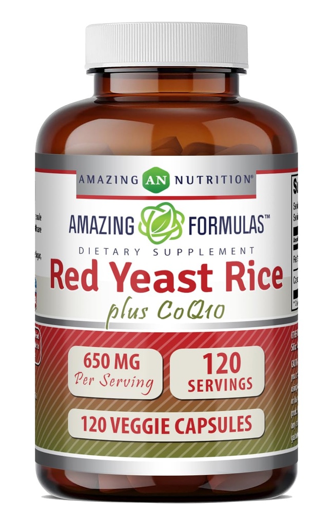 Formule uimitoare Red Yeast Rice 600 Mg Plus Co Q-10 50 Mg 120 Capsule vegetariene
