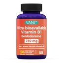 VANI 750MG Benfotiamină cu B1, 5X timp Fat & apă Solubil Tiamină B1 Supliment 