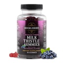 Bucklebury zahăr-gratuit de lapte Thistle Gumries 1000 mg cu aroma de afine naturale - Vegan, Gluten-gratuit, non-GMO Natural Milk Thistle Supliment pentru sănătatea ficatului, Imunitate şi suport antioxidant -60 Conte