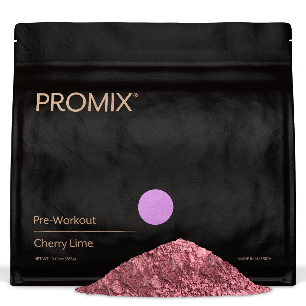 ProMix Nutrition Pre-Workout pulbere, Cherry Lime - Maximize Focus & Performance - Ajuta la castigul muscular, rezistenta - Vitamina B12, Cafeina, Beta-Alanină & L-Tyrsozine - 30 Serviri (Pachetul de 1)