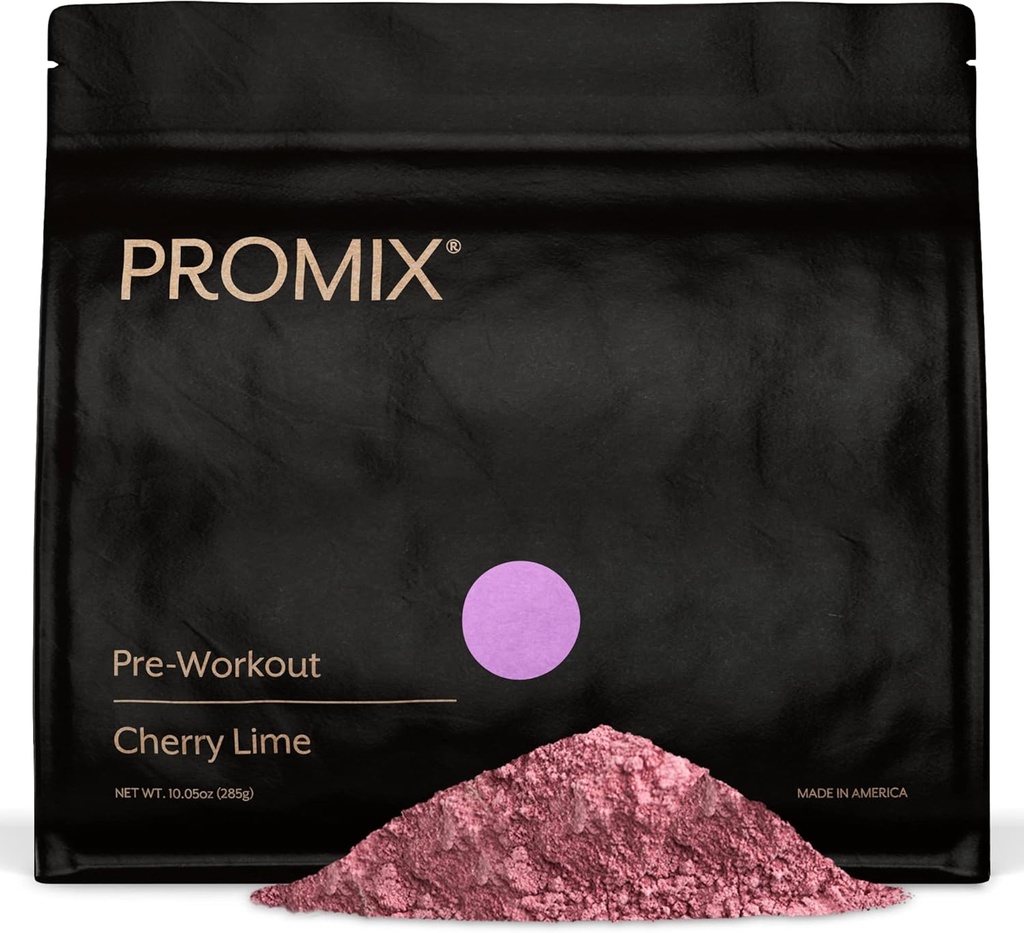 ProMix Nutrition Pre-Workout pulbere, Cherry Lime - Maximize Focus & Performance - Ajuta la castigul muscular, rezistenta - Vitamina B12, Cafeina, Beta-Alanină & L-Tyrsozine - 30 Serviri (Pachetul de 1)