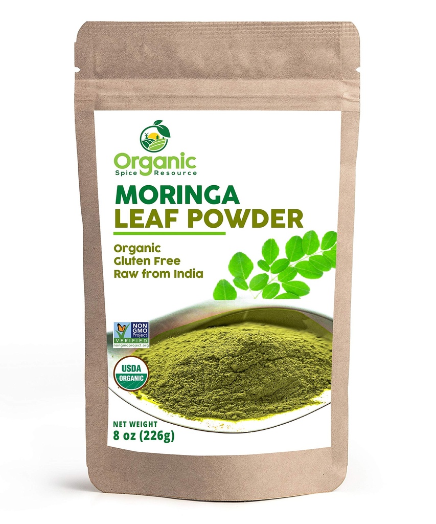 Pudră organică Moringa - 8 oz (226g) 