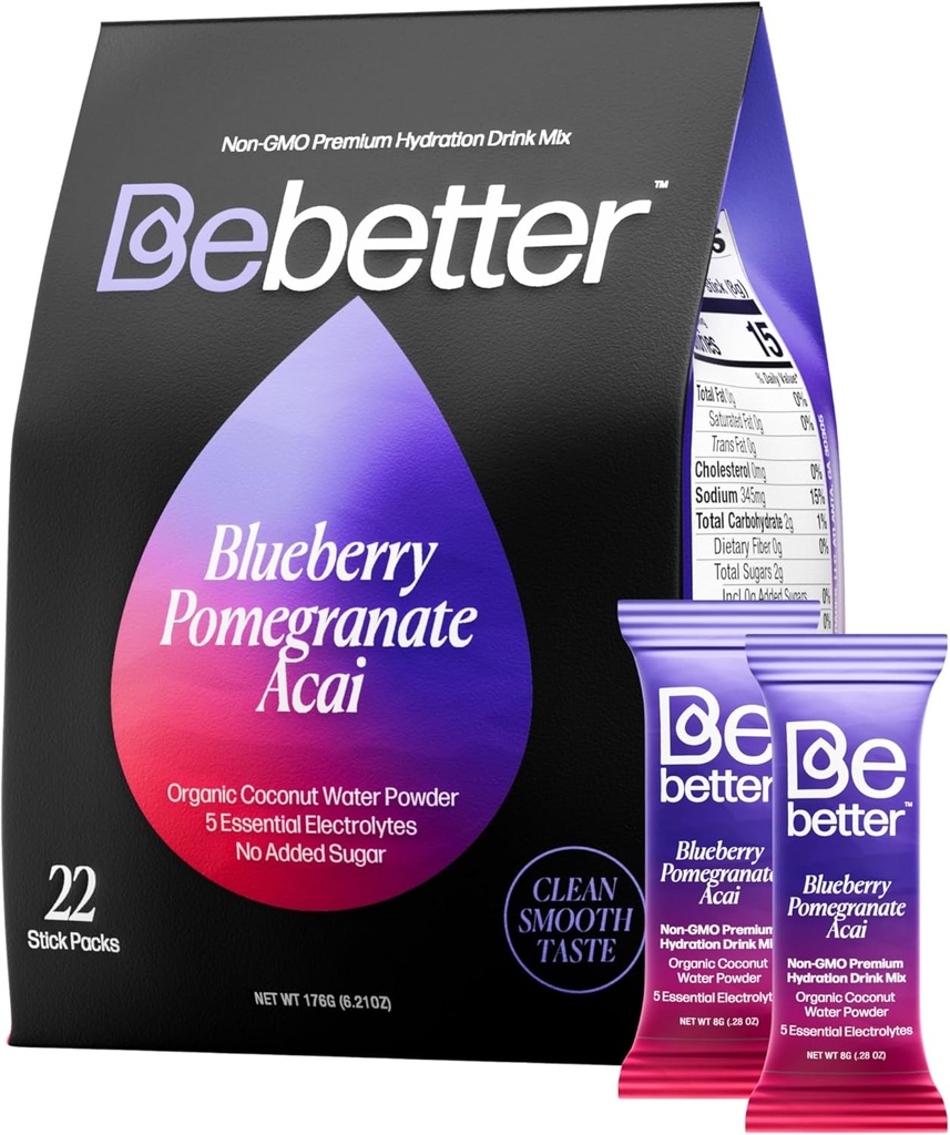 BeBetter Organic Electrolytes Pachete de praf 