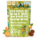 Energetic Gummies - Organic Lions Mane Supliment cu Cordyceps, Rhodiola, L-Theanine, Maca - Vegan & Sugar-Free - Energie, Focus, Rezistenta, Reducerea Stresului - 60 Gummies (30 Servings)