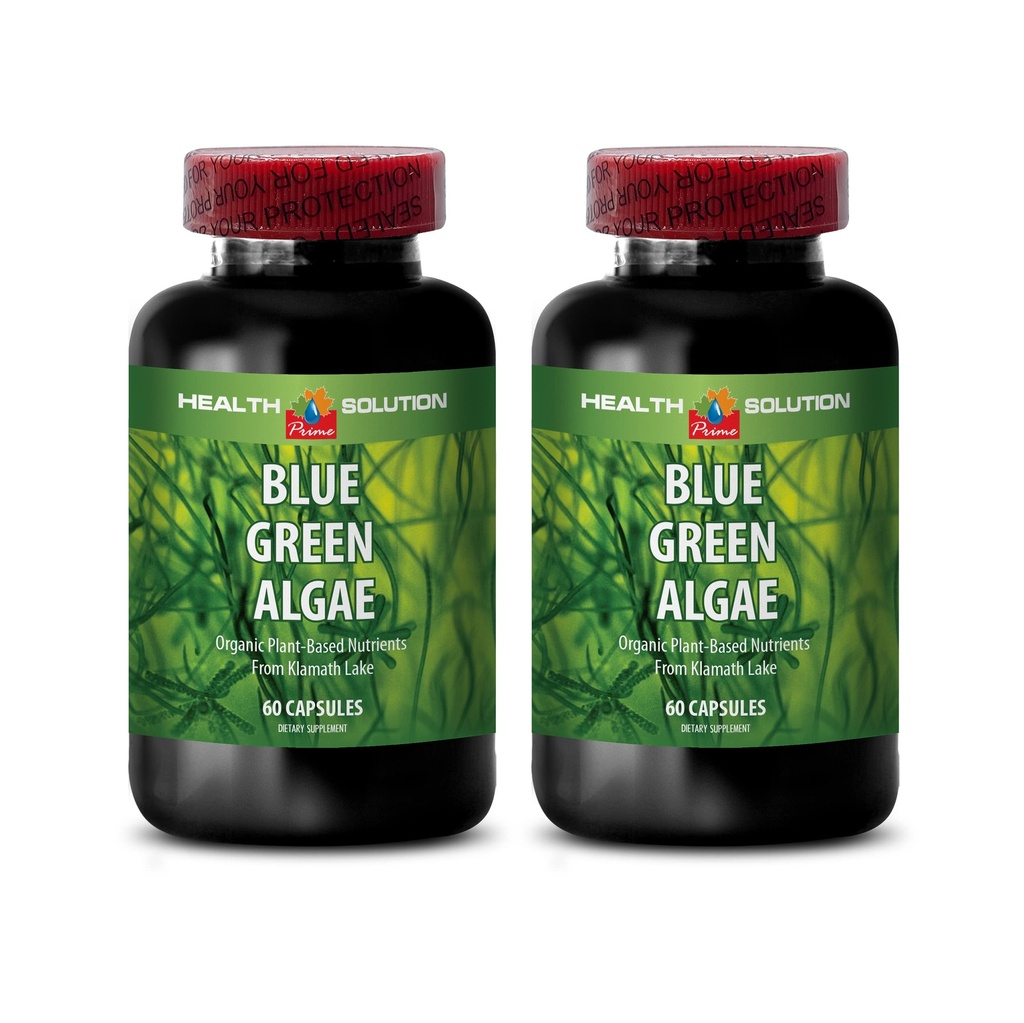 Klamath Blue Green Algae Capsule - Blue Green Algae - Boost Sistemul imunitar - Blue Green Algae - Blue Green Algae Supliment - Suplimentul de sprijin imun - Immune Booster - Blue Algae - 2B 60 Capace