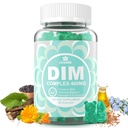 DIM Supliment Femei 400mg, Estrogen Supliment pentru femei, Sugar gratuit DIM Gummies pentru bărbaţi şi femei w/ Biotin, Ulei de in, Burdock, Calendula, BioPerine pentru Hormon echilibru, Menopause & Prostate 60Cts