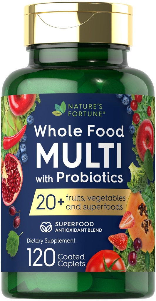 Fortune Nature's Whole Food Multivitamine with Probiotics 