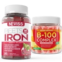 Gume de fier fără zahăr + Vitamina B100 Complex