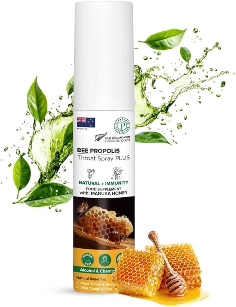 Noua Zeelandă Bee Propolis Sore Spray de gât cu miere Manuka - 20 ml 