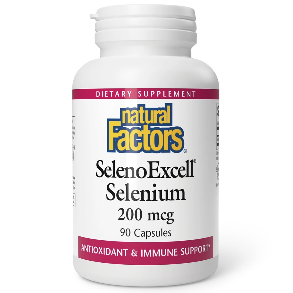 Factori naturali, Seleniu Selenium 200mcg, Antioxidant & Imun, 90 capsule
