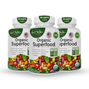 Ecologic Superfood Greens Fruits and Veggies Complex - Cel mai bun supliment alimentar cu 14 Greens &14 Fructe și legume cu Alfalfa bogat în antibiotice Ingrediente organice Non-GMO (180 Conte Pack of 3)
