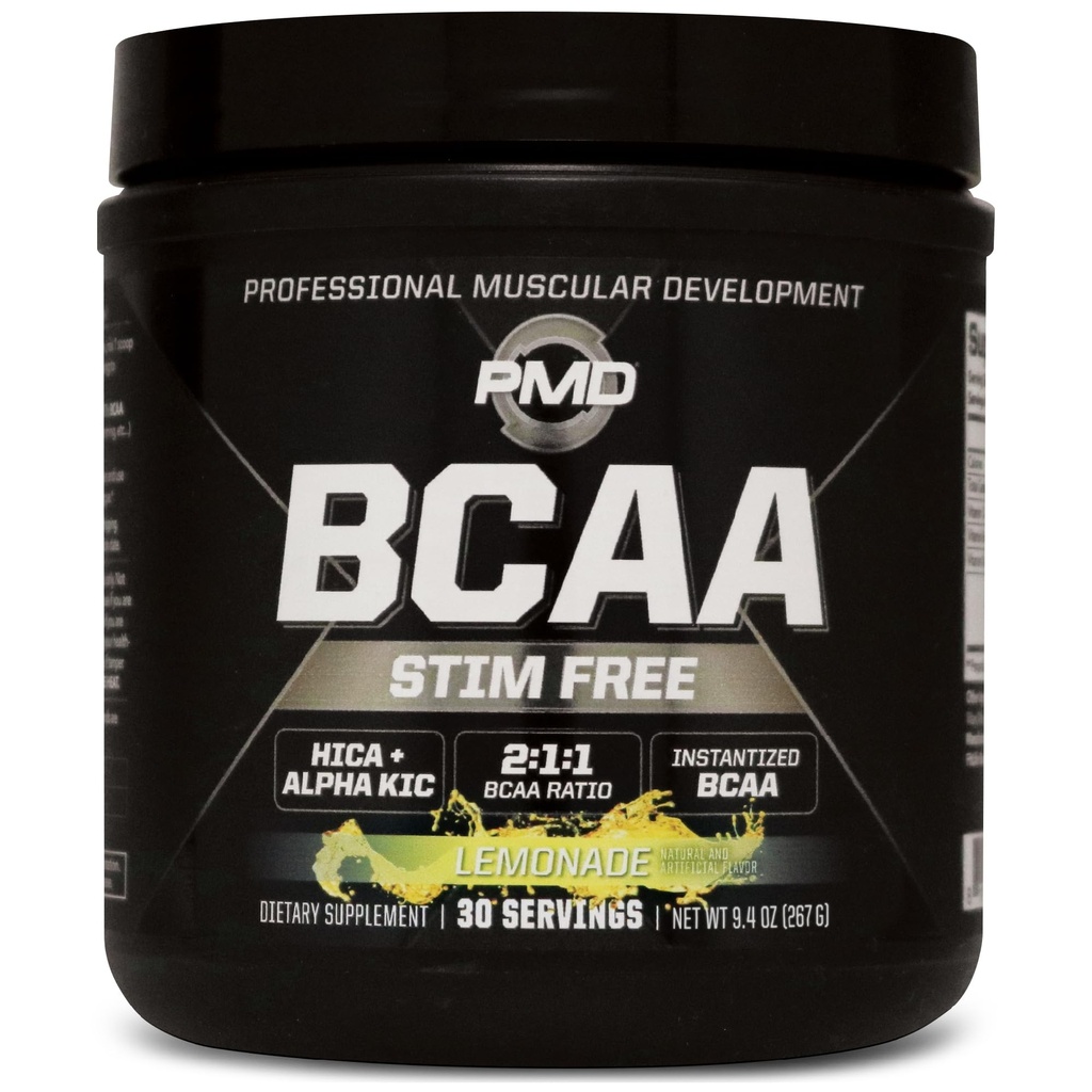 MPD Sports BCAA Stim-Free Aminoacids - O mai bună performanță de antrenament, Recuperare îmbunătățită, Daily Energy, Muscle Builder și Muscle Sparing - BCAA Powder Drink Mix - Lemonade (30 Servings)