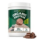 Pur Inspirat Plant-Based Pudră de proteine pentru bărbați și femei, Ciocolată bogat decadent (16 serviri) - Vegan & Organic - 20g de Pea Proteine pulbere pentru smoothies & Shakes - Dairy-Free, & Gluten-Free