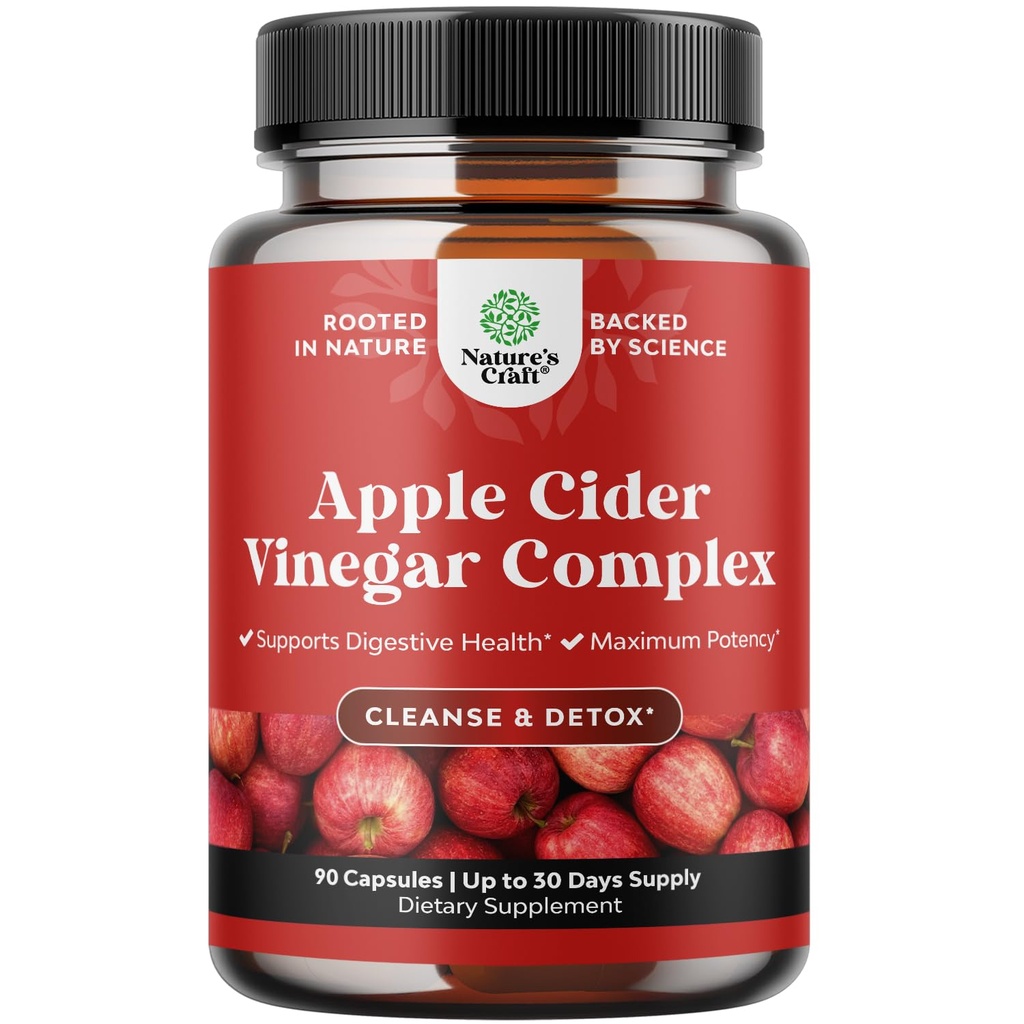 Curățarea capsule de cidru de mere Oțet - ACV Curățenie și pastile de detoxifiere pentru Gut și Digestive Health cu Slimming Cayenne - Capsule de extra rezistență ACV pentru Gut Cleanse și Detoxifiere corp complet (30 Servings)