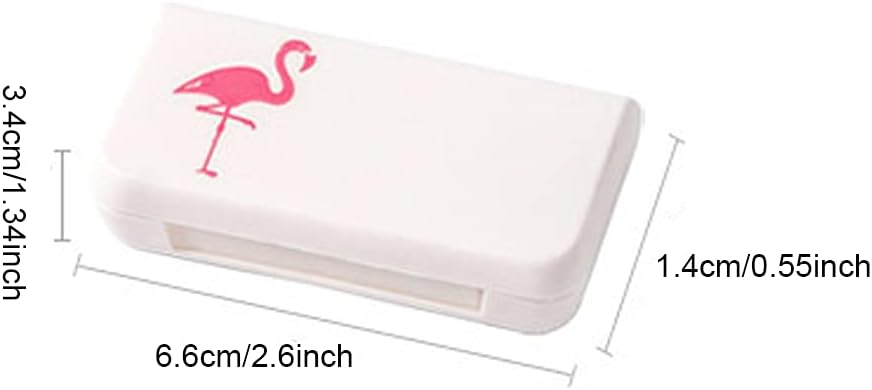 SagaSave Travel Pill Case 3 Compartiments Portable Pilula Caz rezistent la praf și umiditate-Proof Daily Pilula cutie de pastile mici pentru vitamine, ulei de pește, suplimente (Cactus)