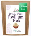 Jiva Organics Whole Psyllium Husk (Isabgol) 1.75 LB (28 Oz) Jumbo Bag - Non-GMO, Nearomat - Keto Friendly, Soluble Fiber