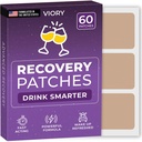 Patch-uri de recuperare 60 Pack - trezire Reîmprospătat și energizat cu noastre 100% ingrediente naturale Patch pentru petrecere - Skin-Prieten și impermeabil - Aplicați înainte de băut - Enhanced Morning Formula