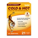 Sumifun Tiger Pain Relief Patches – 5% Menthol Chinese Red Tiger Back Patch Fast-Acting & Long-Lasting Cooling Therapy for Back, Knee & Joint Pain (Large, Count, 21)