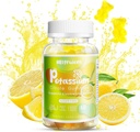 Gume citrat de potasiu, Gume de magneziu de potasiu, 600 mg Supliment de potasiu pentru cramps picior & musculare, Gume de magneziu glicinat, Nu zahăr