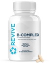 Revive MD Vitamina B capsule complexe - Suporturi Heart Health & Immune System - B-complex Suplimentul de vitamine pentru femei si barbati - Vitamina B12 Complex promovează functia sanatoasa a creierului si stimulează energia
