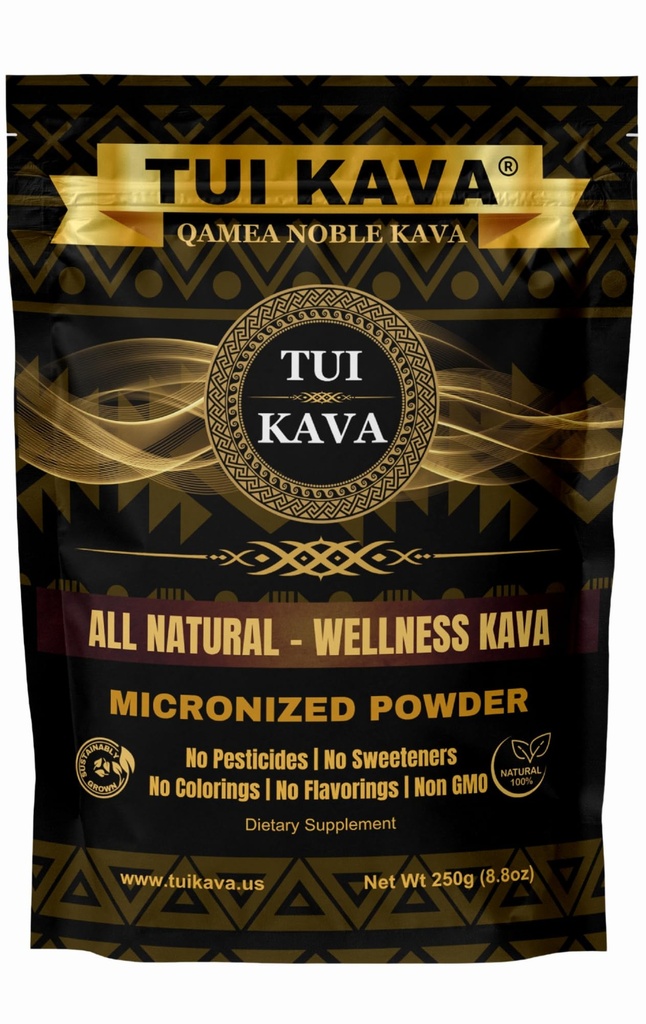 Premium WellNESS KAVA - MICRONIZED Noble Kava 250g (8.8oz) - Dimensiune proces/călătorie 