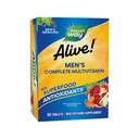 Calea naturii în viaţă! Men's Complete Multivitamine, Supports Energy Metabolism & Muscle Function*, B-Vitaminans, Gluten-Free, 50 Tablets