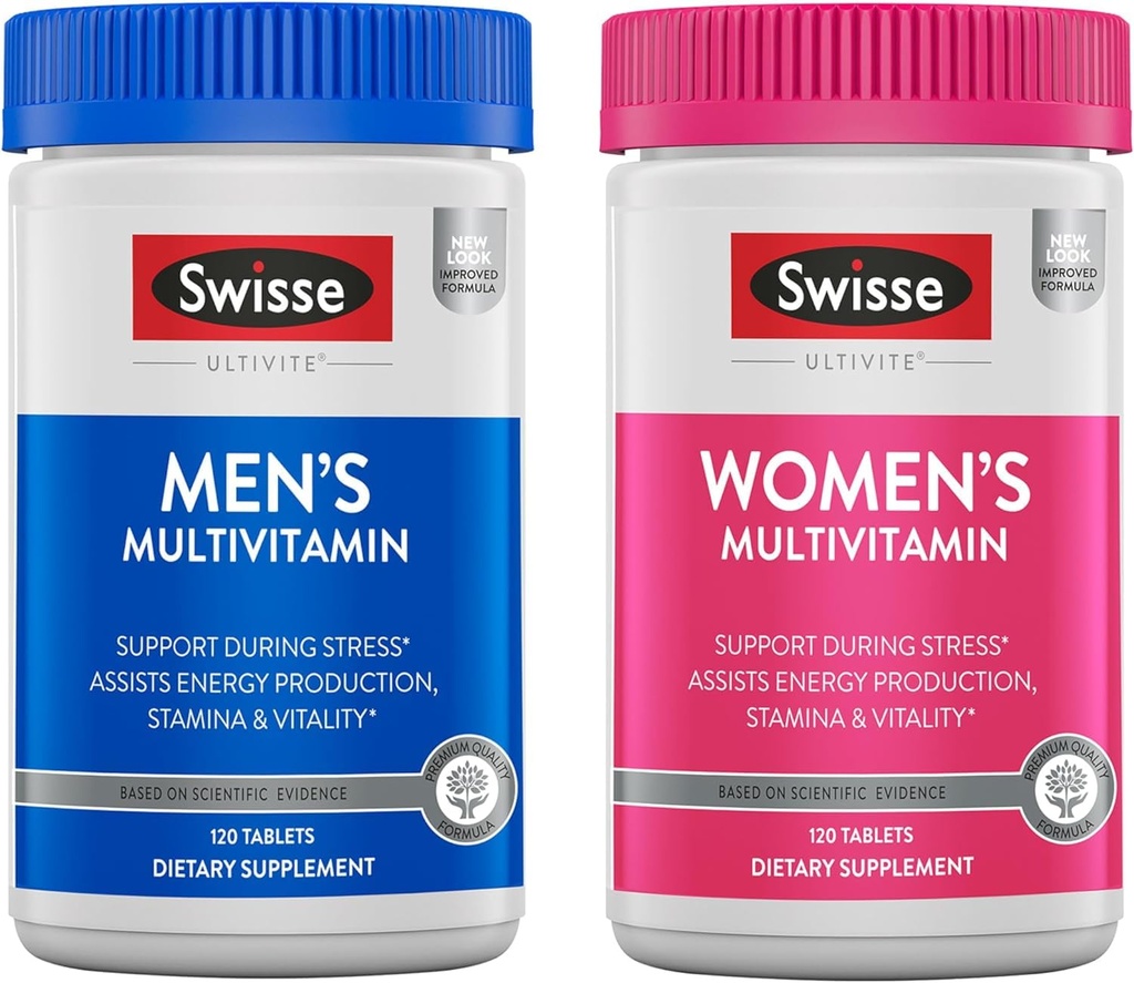 Swisse Daily Multivitamine pentru bărbați și femei Bundle Combo Pack 