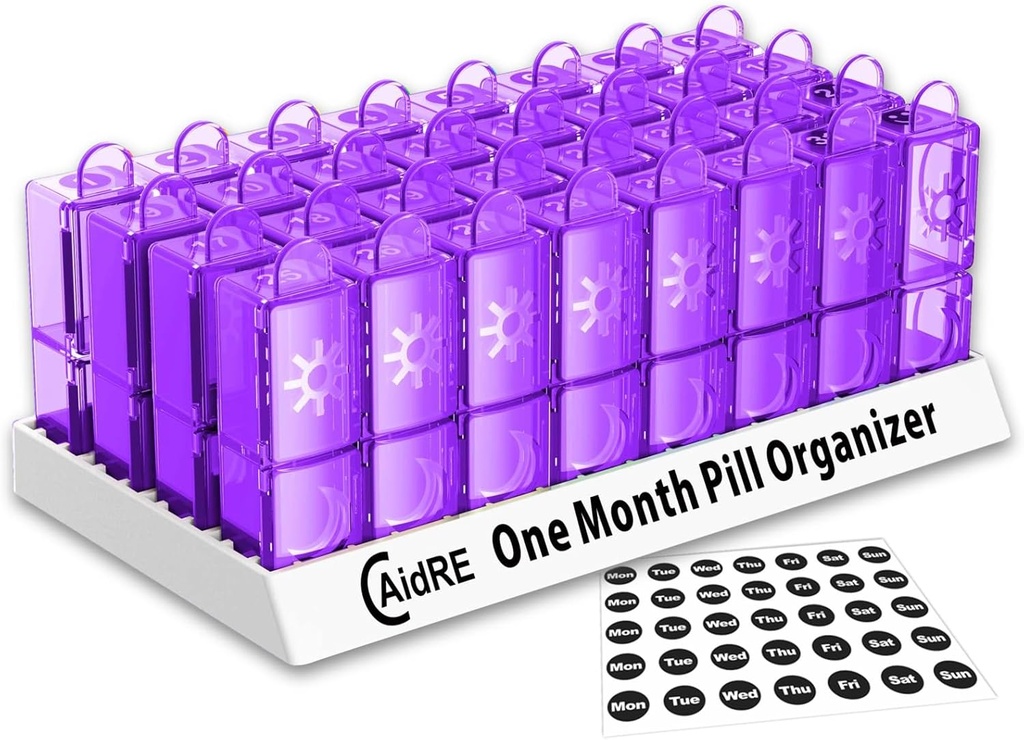 Lunar Pill Organizator 31 Day AM PM 