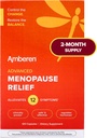 Amberen Menopause Supliment pentru femei, 120 capsule, dovedit clinic, ajută la susținerea echilibrului hormonal, ajută la eliminarea 12 Menopauza Simptome: Flash-uri fierbinți, transpirații de noapte, Swings și mai mult