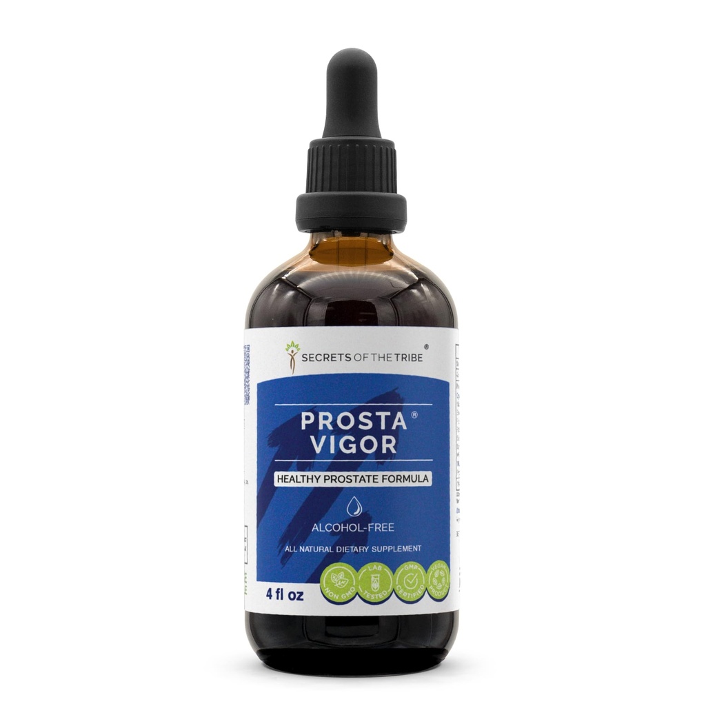 Prosta Vigor Alcool-Free, Glycerite Pygeum, Maca, Stinging Nettle, Reishi Mushroom, Red Clover, Spearmint, Saw Palmetto, White Peony. Tinctură Extract de plante sanatoase Prostat Formula 4 OZ