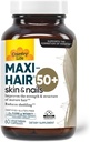 Country Life Maxi-Hair 50+ – Biotin-Based Hair, Skin & Nails Supplement for Women & Men Over 50 | Supports Healthy Hair Growth & Reduced Shedding | Certified Gluten-Free & Vegetarian | 60 Capsules