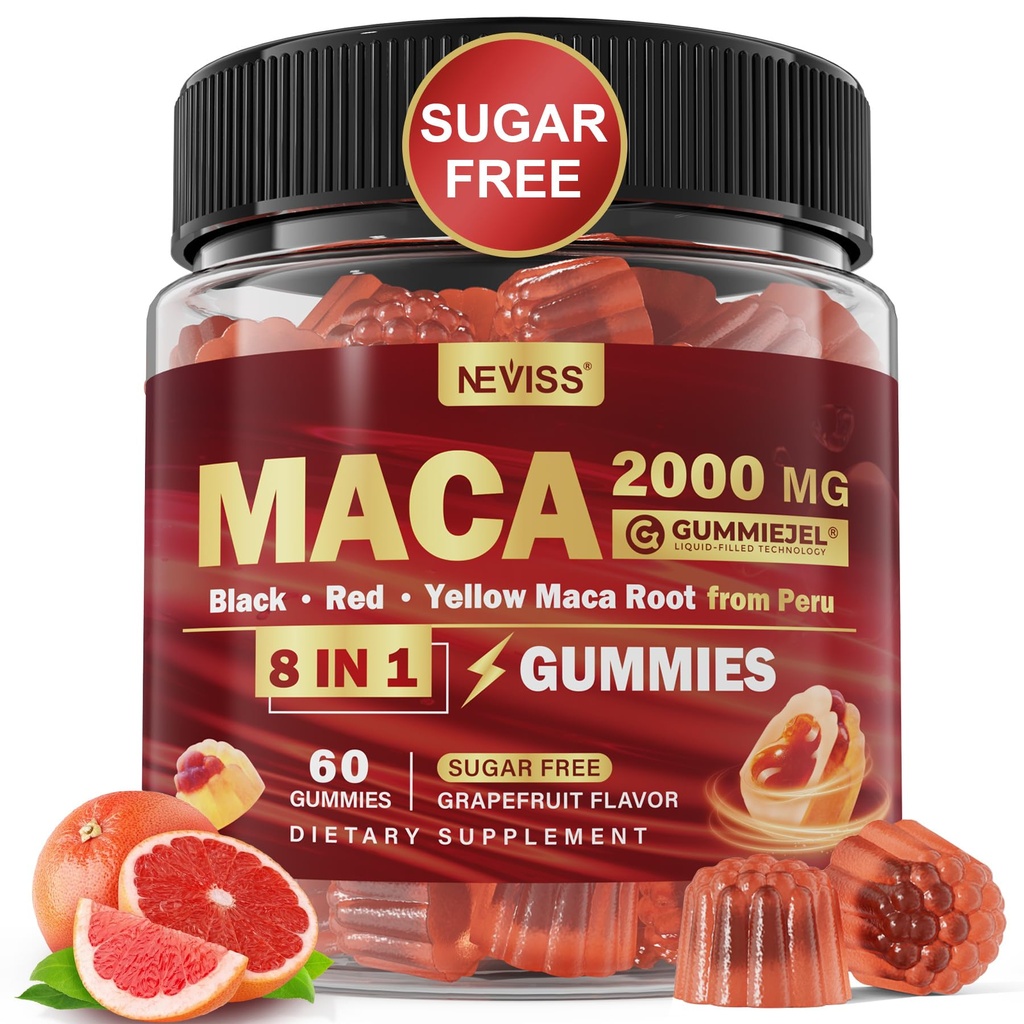 Maca Root Umpled Gumies 2000mg pentru femei Bărbaţi 