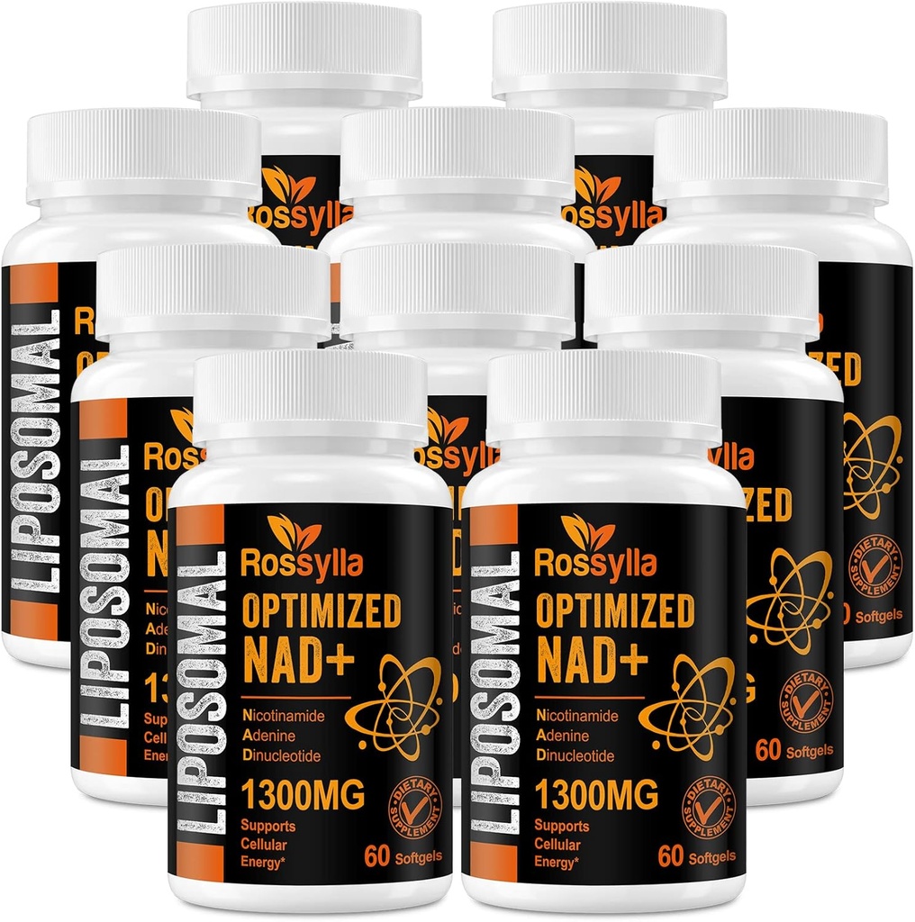 1300 MG Liposomal NAD+ Supliment  Efetic  Supliment pentru infatisarea aparitiei, energie celulara, longevitate, 600 Conte