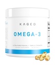 Kaged Omega 3 Suplimentul de ulei de pește, 3000mg Omega 3 Acid gras cu EPA & DHA, Ultra-Pure, Fără Burps de pește, 60 pastile