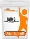 BulkSupplements.com Pulbere AAKG - Arginina AKG Supliment, Oxid de azot, fără aromă și gluten, 2,5g per servire, 1kg (2,2 lbs) (Pachet de 1)